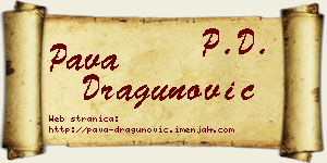 Pava Dragunović vizit kartica
